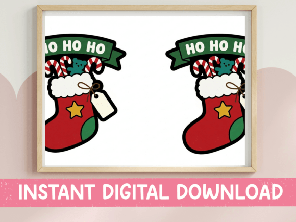 Ho Ho Ho Christmas Stocking Sticker Graphics