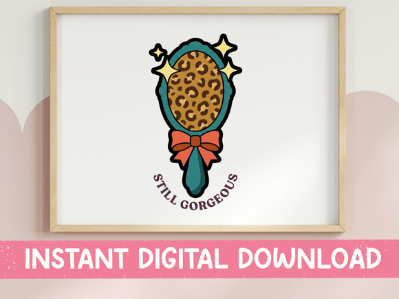 Still Gorgeous Leopard Mirror Sticker Graphics